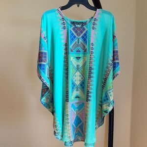 Geometric Colorful Tunic Top